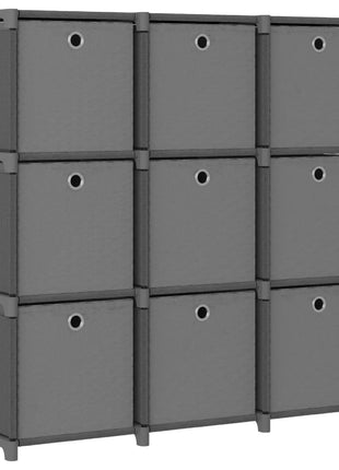 Kast Met 5 Vakken 103X30X72,5 Cm Stof Grijs