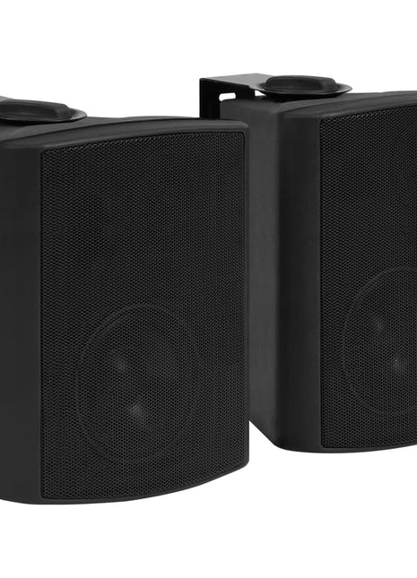 Stereoluidsprekers wandgemonteerd 2 st 100 W zwart