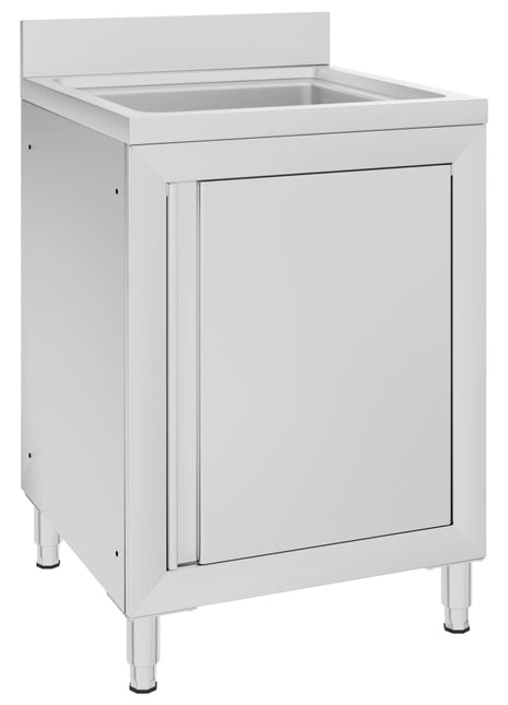 Wastafelkast commercieel 60x60x96 cm roestvrij staal