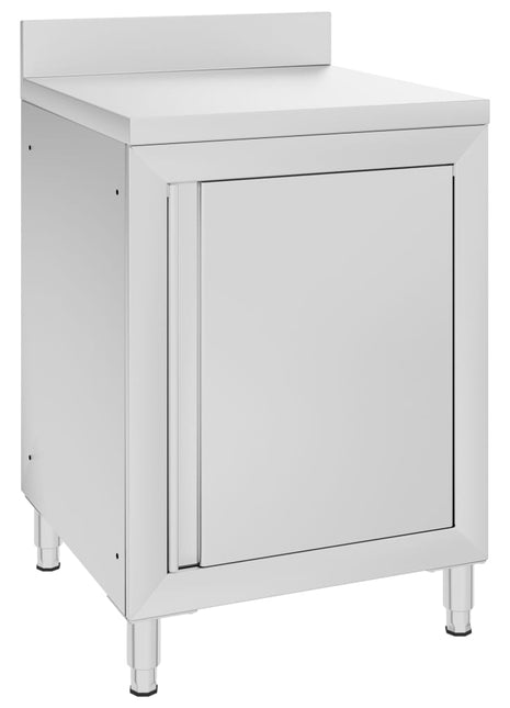 Werktafel met kast commercieel 60x60x96 cm roestvrij staal