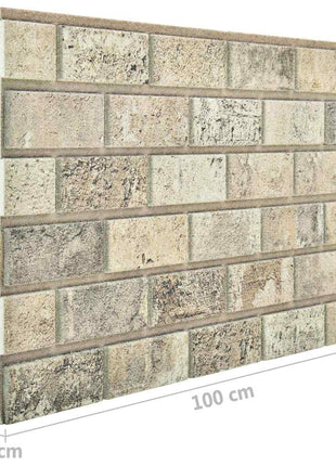 10 st Wandpanelen 3D zandkleurige baksteen EPS
