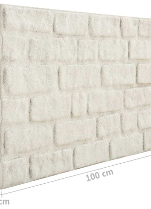 10 st Wandpanelen 3D witte baksteen EPS
