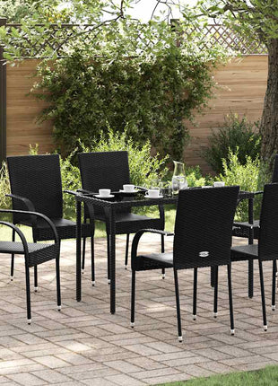 Tuinstoelen Stapelbaar 2 St Poly Rattan