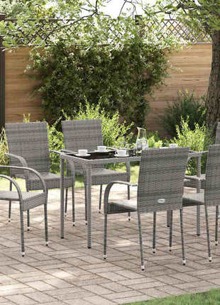 Tuinstoelen Stapelbaar 2 St Poly Rattan