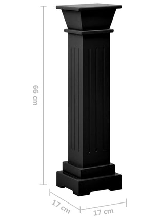 Plantenstandaard Klassieke Zuil Vierkant 17X17X66 Cm Mdf