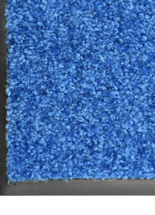 Deurmat Wasbaar Blauw