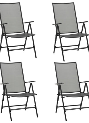 Klapstoelen mesh 4 st staal antraciet