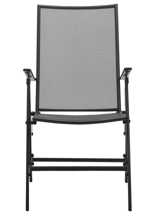 Klapstoelen mesh 4 st staal antraciet