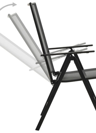 Klapstoelen mesh 4 st staal antraciet