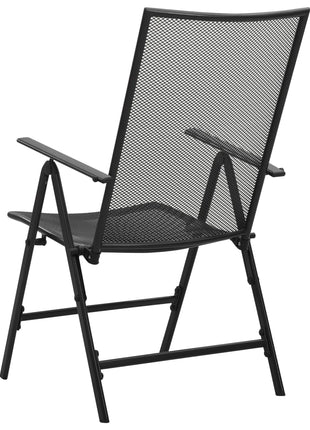 Klapstoelen mesh 4 st staal antraciet