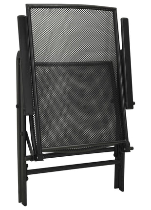 Klapstoelen mesh 4 st staal antraciet