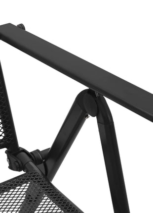 Klapstoelen mesh 4 st staal antraciet