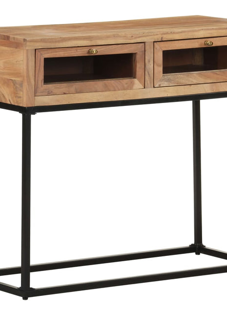 Wandtafel 90X35X76 Cm Massief Acaciahout Mozaïek