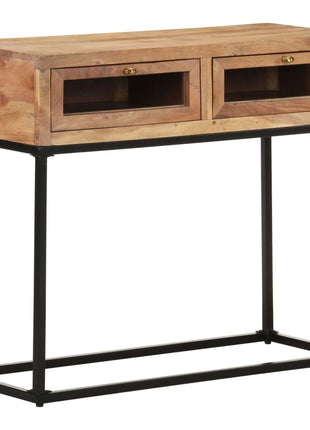 Wandtafel 90X35X76 Cm Massief Acaciahout Mozaïek