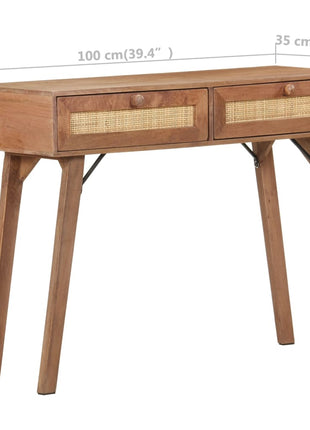 Wandtafel 100X35X76 Cm Massief Mangohout
