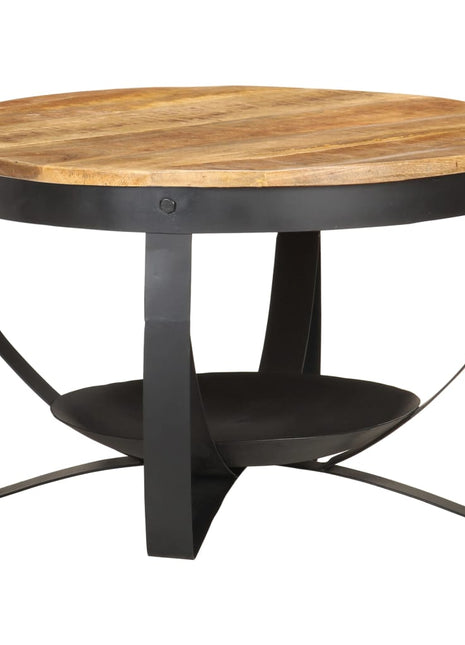 Salontafel Ø 68x43 cm ruw mangohout