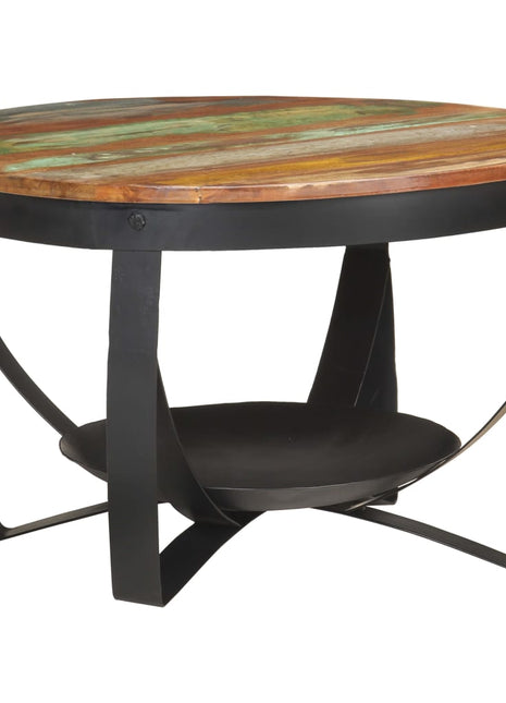 Salontafel Ø 68x43 cm massief gerecycled hout