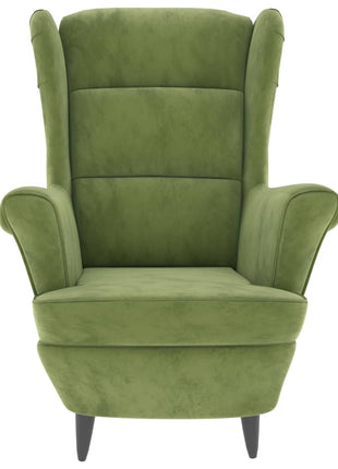 Fauteuil fluweel lichtgroen