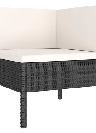 Loungeset Met Kussens Poly Rattan