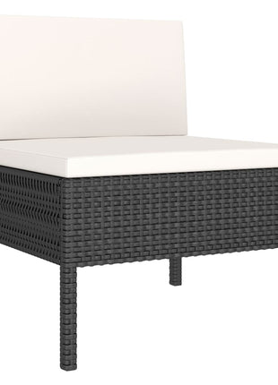 Loungeset Met Kussens Poly Rattan