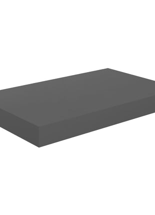Wandschap Zwevend 40X23X3,8 Cm Mdf Hoogglans Grijs