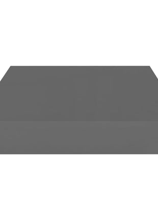 Wandschap Zwevend 40X23X3,8 Cm Mdf Hoogglans Grijs