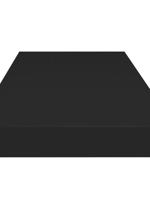 Wandschap Zwevend 80X23,5X3,8 Cm Mdf Zwart