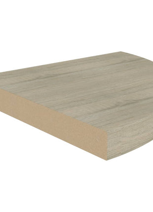 Hoekschappen Zwevend 35X35X3,8 Cm Mdf Kleurig Eiken