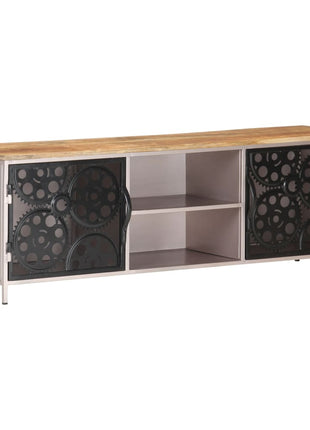 Tv-meubel 120x30x40 cm ruw mangohout