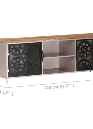 Tv-meubel 120x30x40 cm ruw mangohout