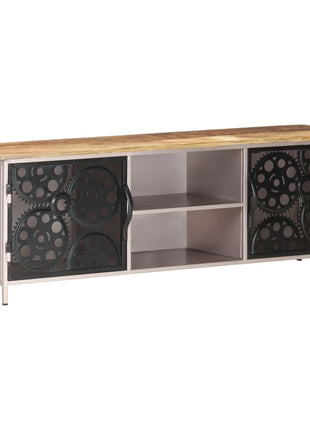 Tv-meubel 120x30x40 cm ruw mangohout