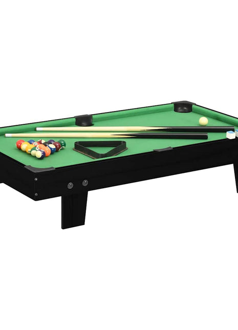 Minipooltafel 3 Feet 92x52x19 cm zwart en groen
