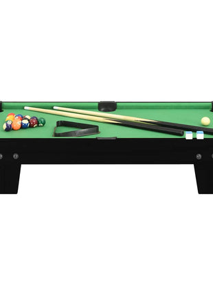 Minipooltafel 3 Feet 92x52x19 cm zwart en groen