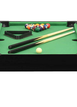 Minipooltafel 3 Feet 92x52x19 cm zwart en groen