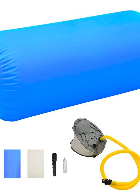 Gymnastiekrol met pomp opblaasbaar 120x90 cm PVC blauw