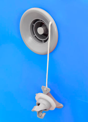 Gymnastiekrol met pomp opblaasbaar 120x90 cm PVC blauw