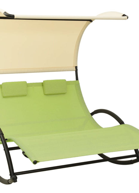 Ligbed Tweepersoons Met Luifel Textileen