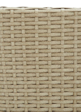 Tuinstoelen 2 st poly rattan beige