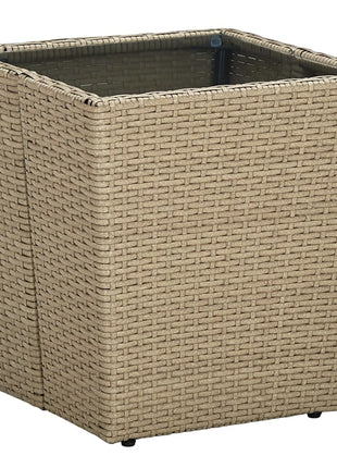 Theetafel 41,5X41,5X43 Cm Poly Rattan En Gehard