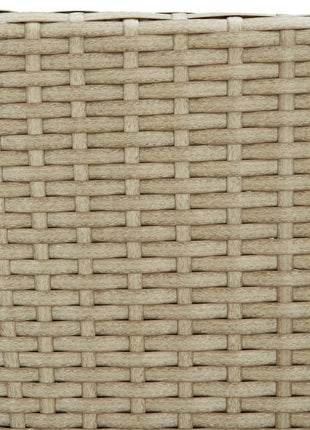 Tuinstoelen 4 st poly rattan beige