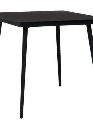 Tuintafel Staal En Glas Zwart
