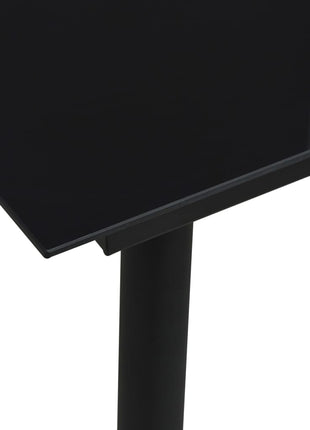 Tuintafel Staal En Glas Zwart