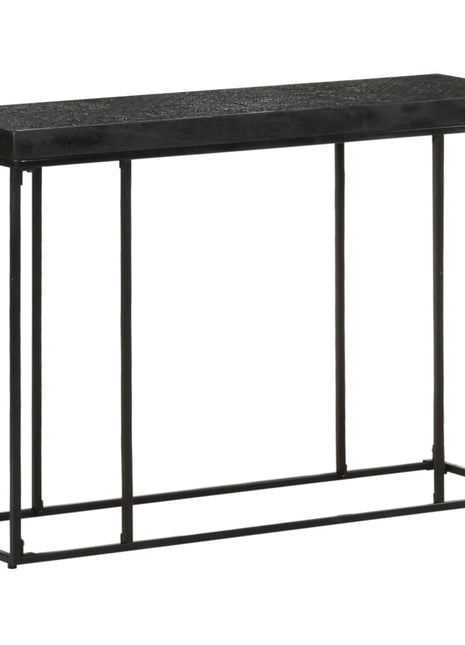 Wandtafel 110X35X76 Cm Massief Acaciahout En Mangohout Zwart Antraciet En Wit (Lijst Antraciet)