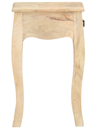 Nachtkastje 28X28X46 Cm Massief Mangohout