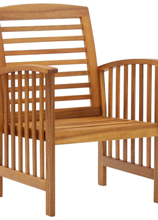 Tuinstoelen 2 st massief acaciahout