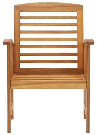 Tuinstoelen 2 st massief acaciahout