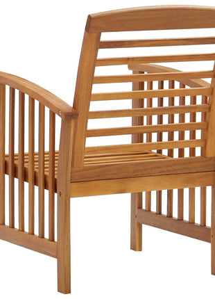 Tuinstoelen 2 st massief acaciahout