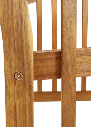Tuinstoelen 2 st massief acaciahout