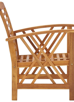 Tuinstoelen 2 st massief acaciahout