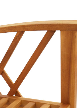 Tuinstoelen 2 st massief acaciahout